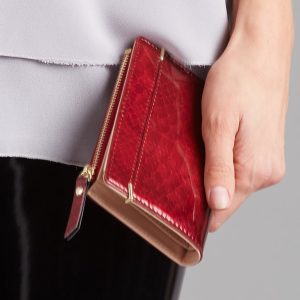 Wholesale Women's Red Patent Eco Leather Wallet