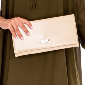 Wholesale Beige rectangular clutch