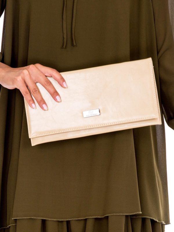 Wholesale Beige rectangular clutch