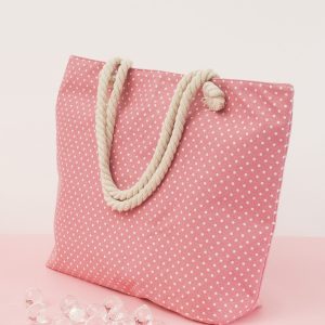 Wholesale Pink large polka dot bag