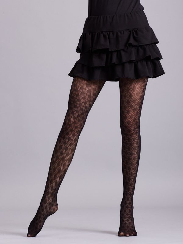 Wholesale Black geometric tights