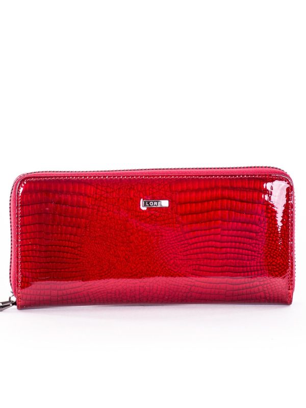 Wholesale Women's wallet patent red leather