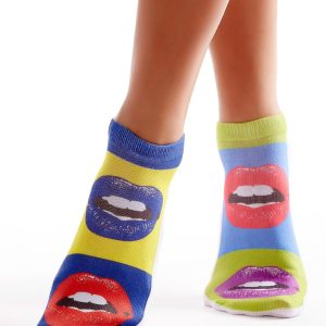 Wholesale Short socks with lip print