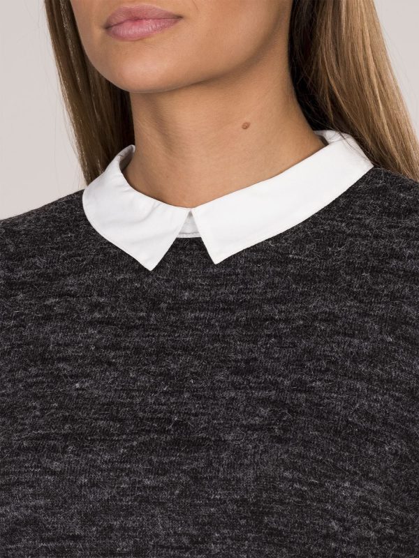Wholesale Graphite sweater with shirt