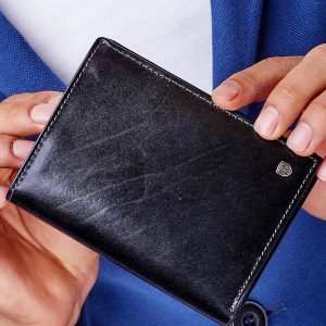 Wholesale Genuine leather men's wallet black