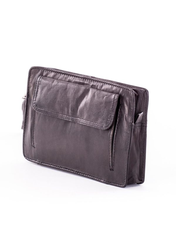 Wholesale Black Genuine Leather Men's Sachet