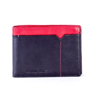 Wholesale Black and red leather men's wallet