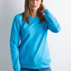 Wholesale Turquoise sweatshirt for women basic