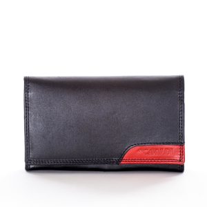 Wholesale Black wallet with red insert