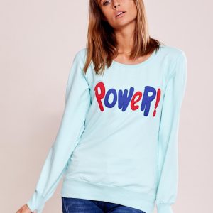 Wholesale Mint lightweight sweatshirt with power