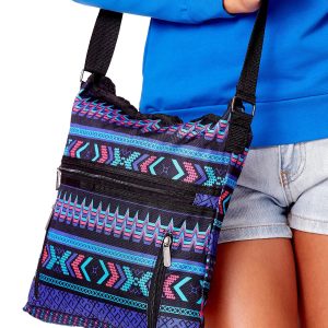 Wholesale Black Aztec Pattern Fabric Bag