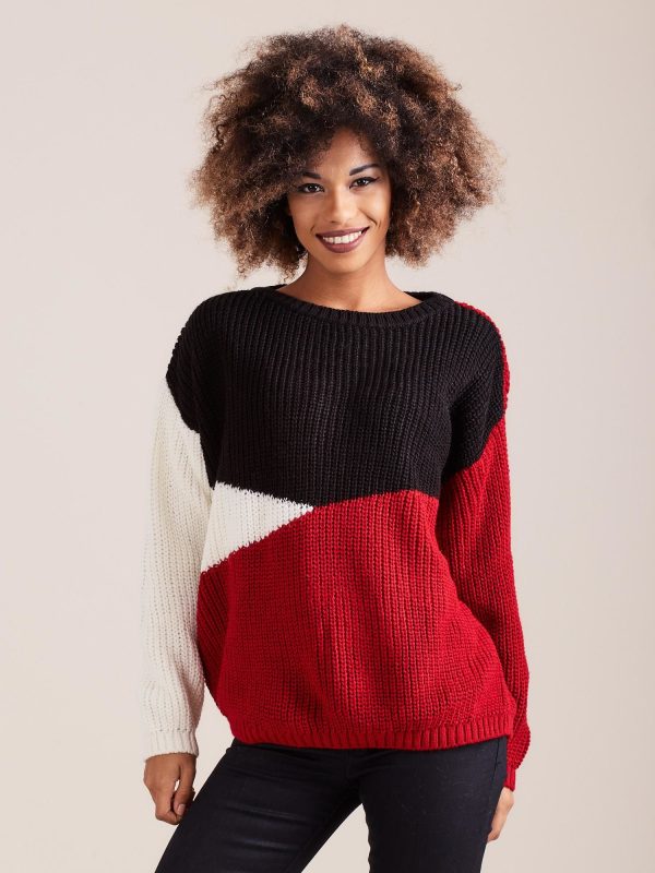 Wholesale Red sweater three colors