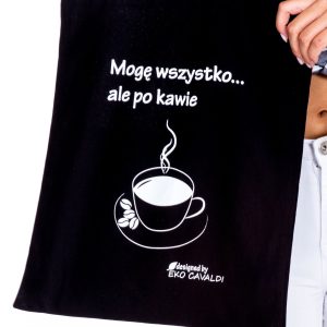 Wholesale Black fabric bag with coffee