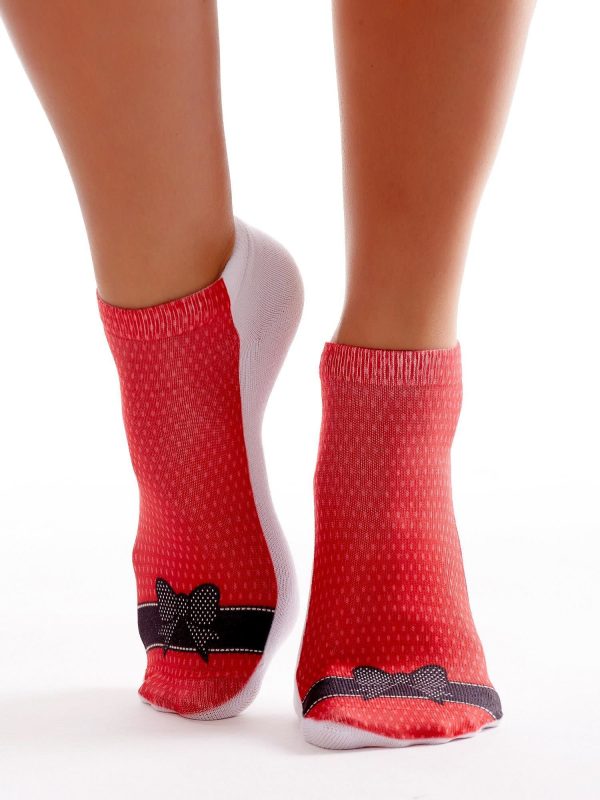 Wholesale Foot socks with bow print