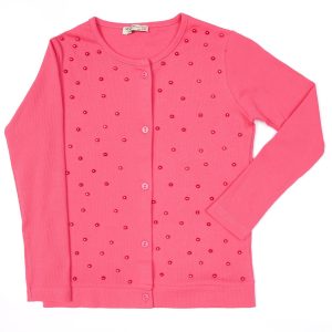 Wholesale Pink blouse for girl with pearls