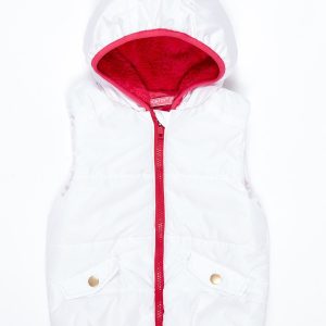 Wholesale White Hooded Girls' Vest