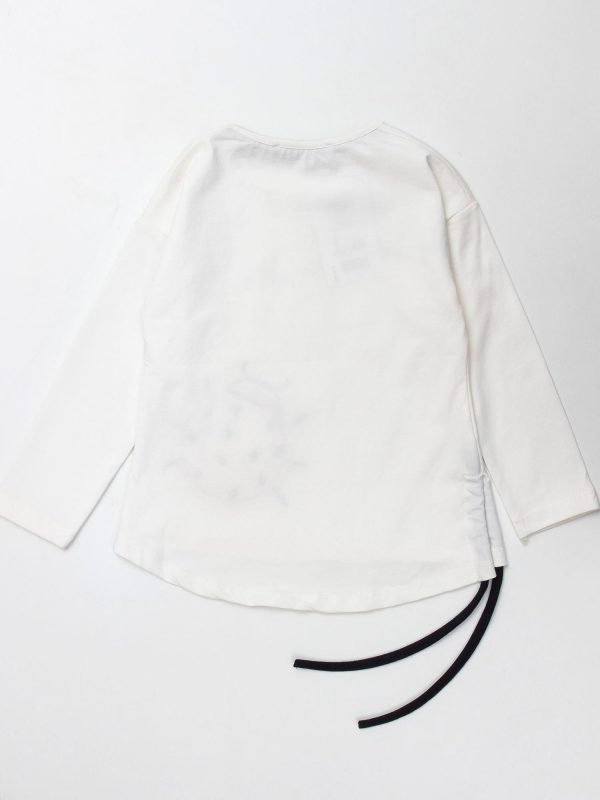 Wholesale Ecru cotton blouse for girl