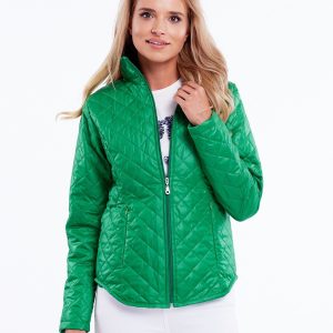 Wholesale Green Quilted Transition Jacket