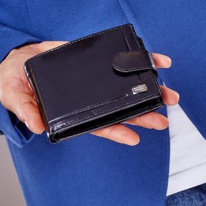 Wholesale Genuine leather wallet men's black