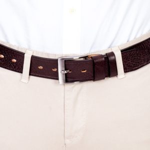 Wholesale Men's Brown Leather Strap With Metal Buckle