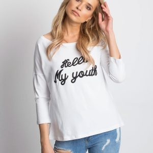 Wholesale HELLO MY YOUTH white blouse