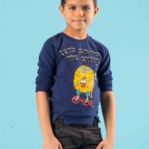 Wholesale Navy blue blouse for boy made of cotton