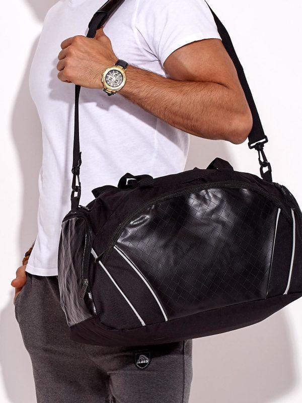 Wholesale Men's Black Sports Bag