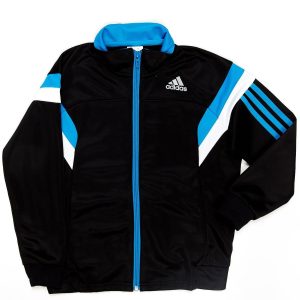 Wholesale ADIDAS PERFORMANCE Black-and-blue cardigan sweatshirt for boys