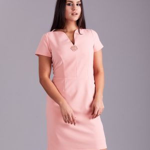 Wholesale Elegant women's dress light pink