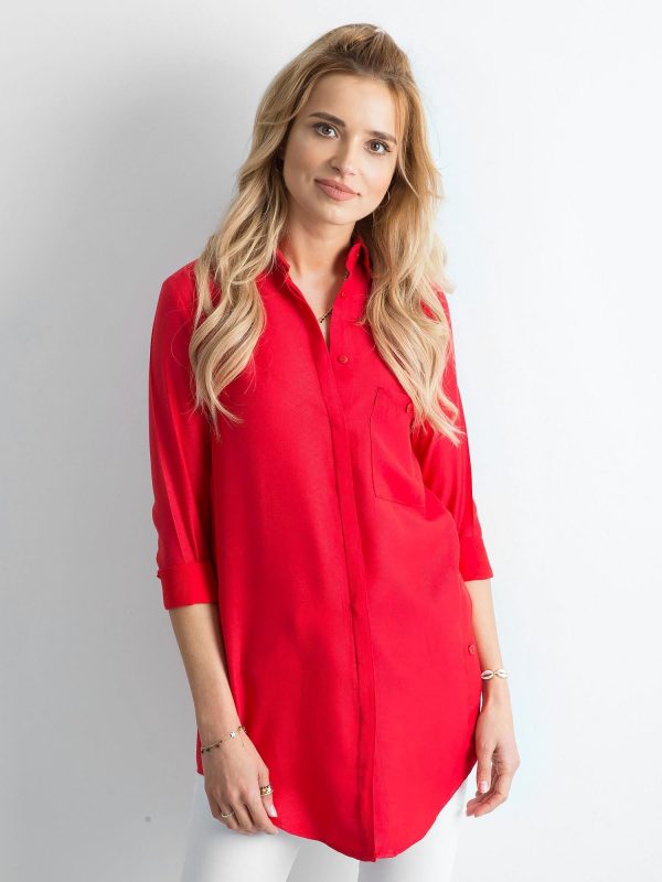 Wholesale Red Long Shirt