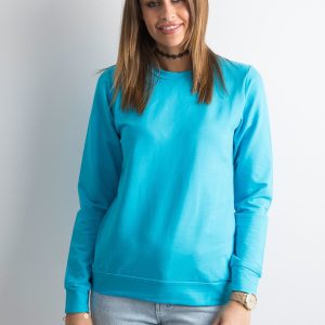 Wholesale Dark turquoise women's sweatshirt basic