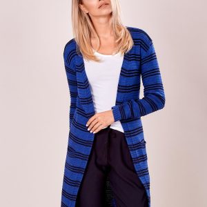 Wholesale Blue open stripe sweater