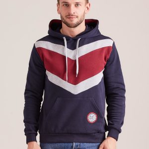 Wholesale Navy Blue Men's Hoodie