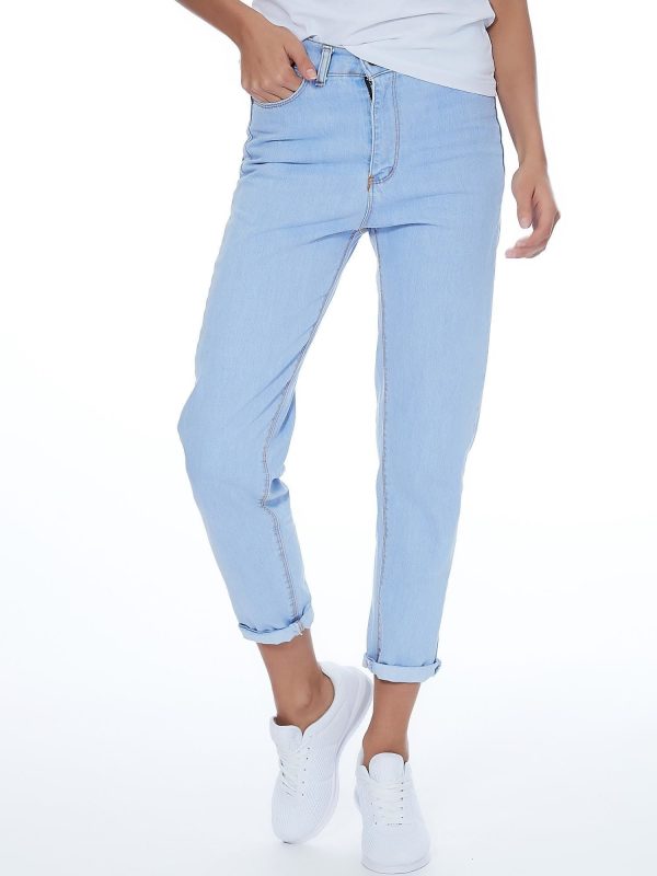 Wholesale Blue denim pants for women