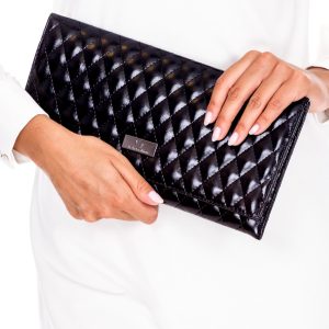 Wholesale Black quilted clutch bag