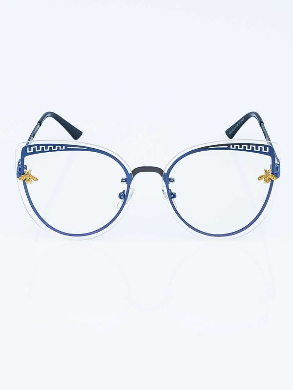 Wholesale CAT EYE Steel Zero Glasses With Blue Light Filter