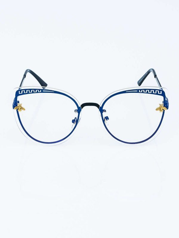 Wholesale Black CAT EYE Zero Glasses with Blue Light Filter