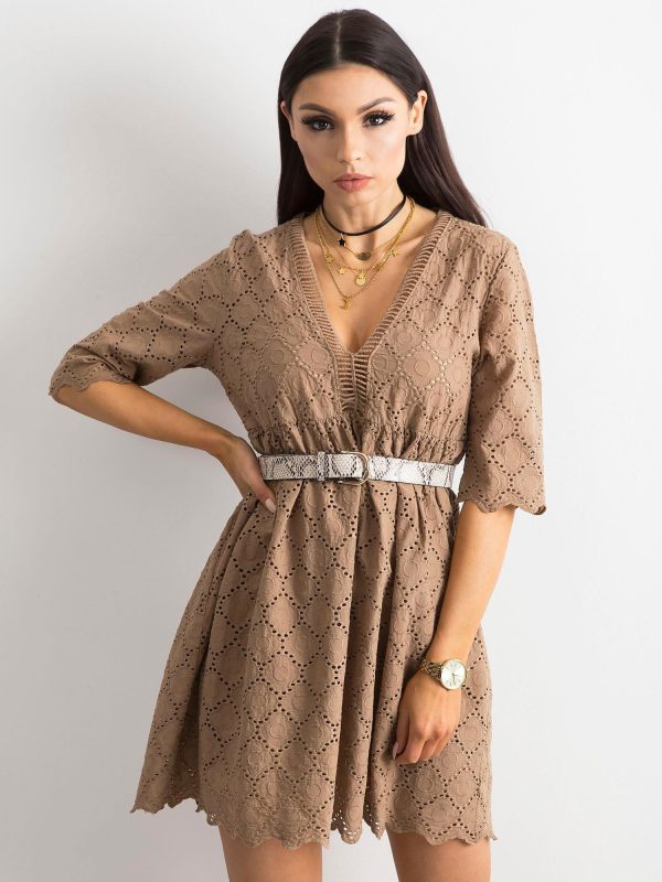 Wholesale Brown Casual Dress