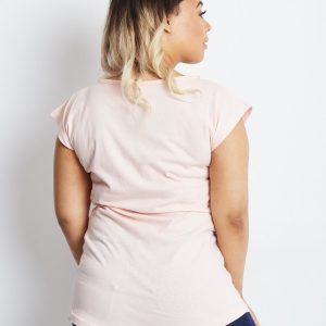Wholesale Pale pink T-shirt plus size Endemic
