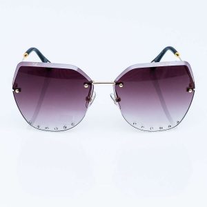 Wholesale Large Women Square Sunglasses NO FRAME With Zirconia