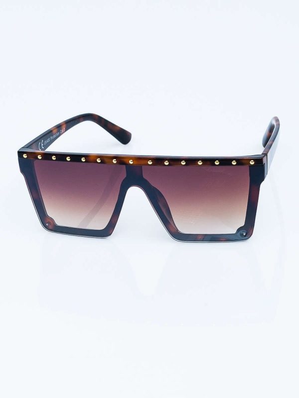 Wholesale Square sunglasses with studs