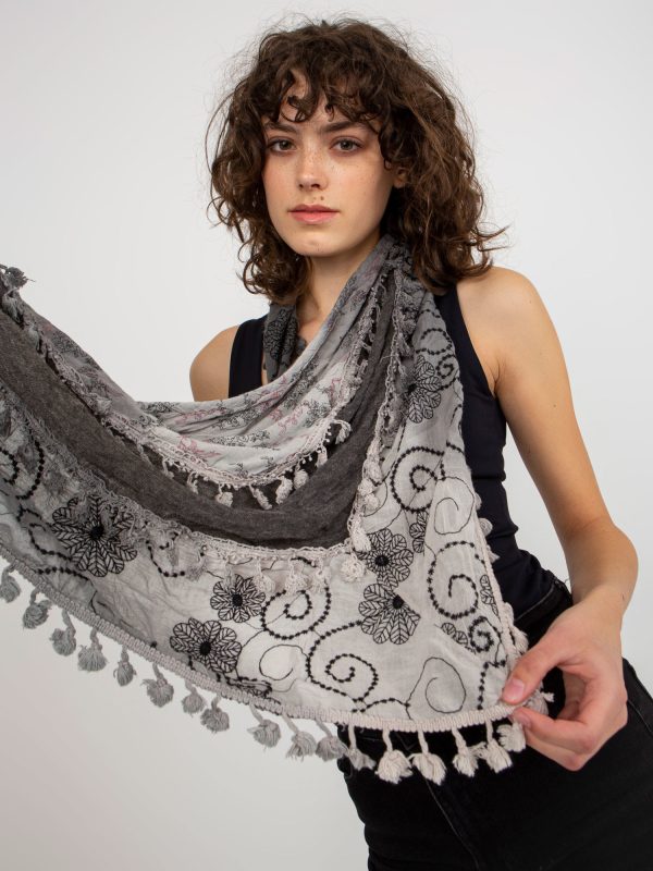 Wholesale Dark Grey Women's Sling with Floral Patterns