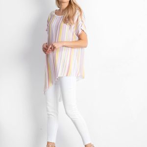 Wholesale Pink and yellow blouse Undeniably