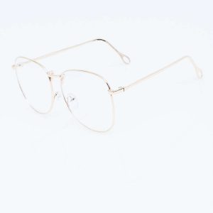 Wholesale Large Gold Oval Glasses Zeros