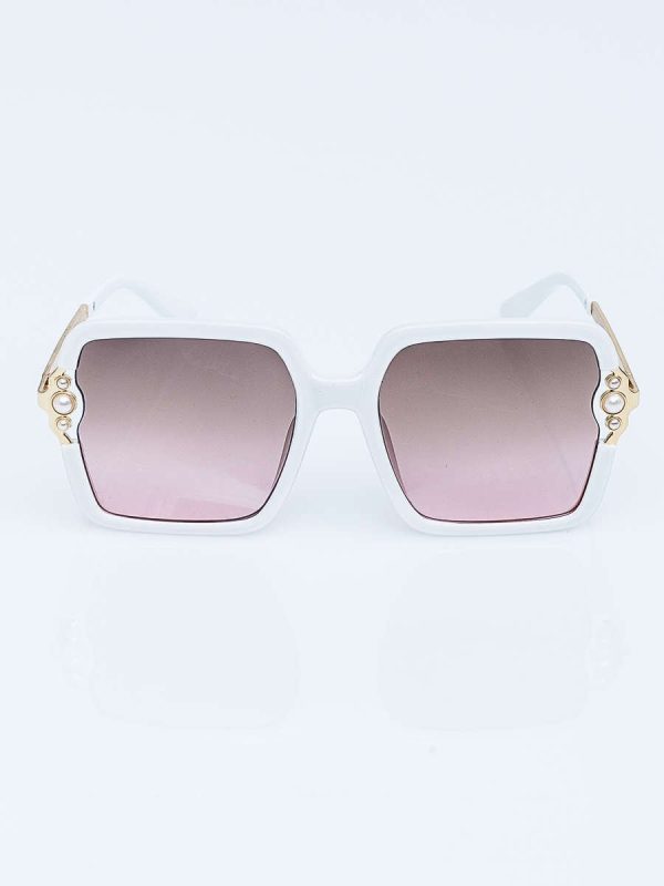 Wholesale Women's Pearl Decorated Sunglasses