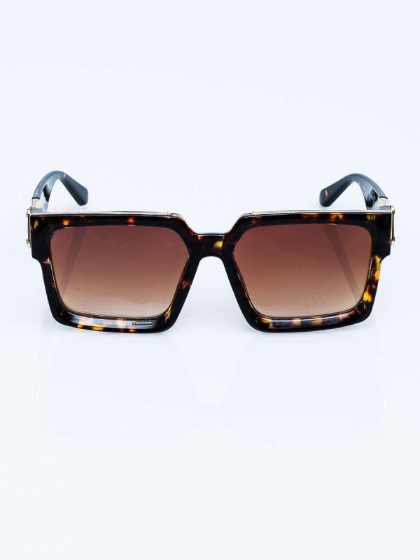 Wholesale Brown Square Sunglasses