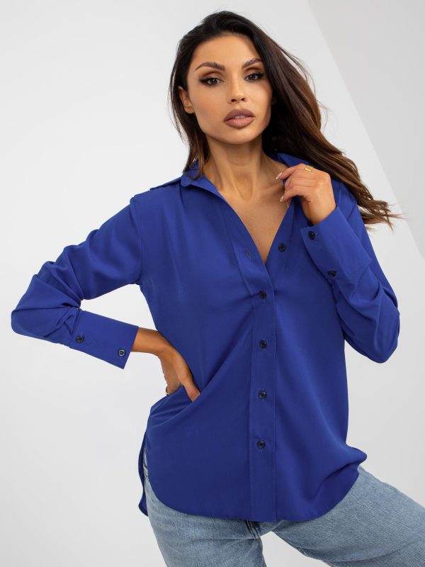 Wholesale Cobalt women's classic shirt with collar