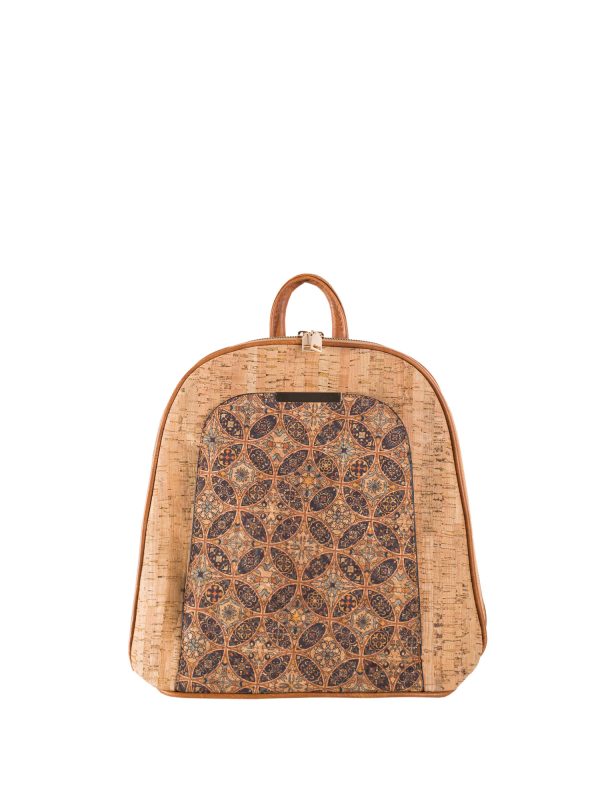 Wholesale Light Brown Patterned Women's Backpack