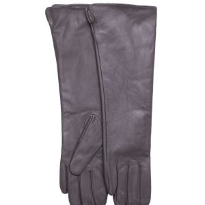 Wholesale Grey eco leather long gloves