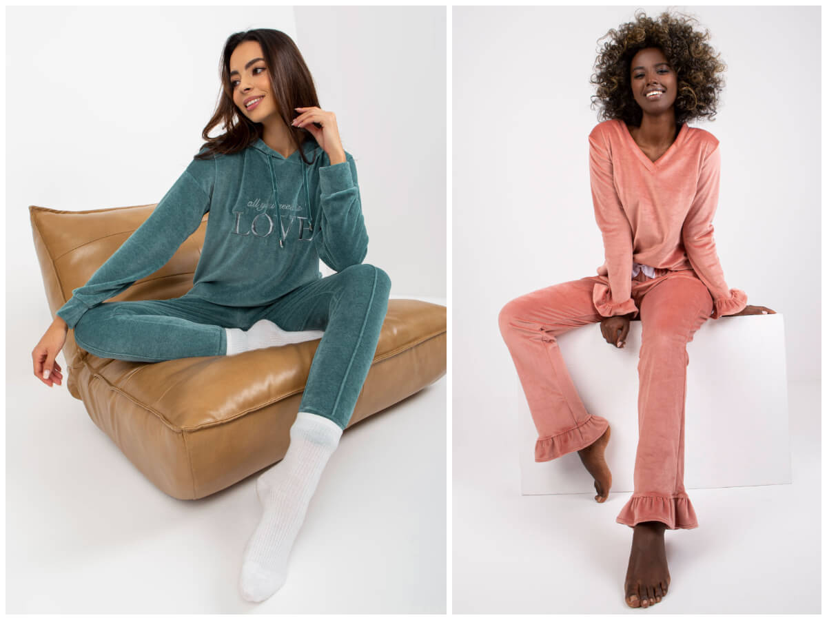 Women’s velor pajamas – perfect for cold cool evenings